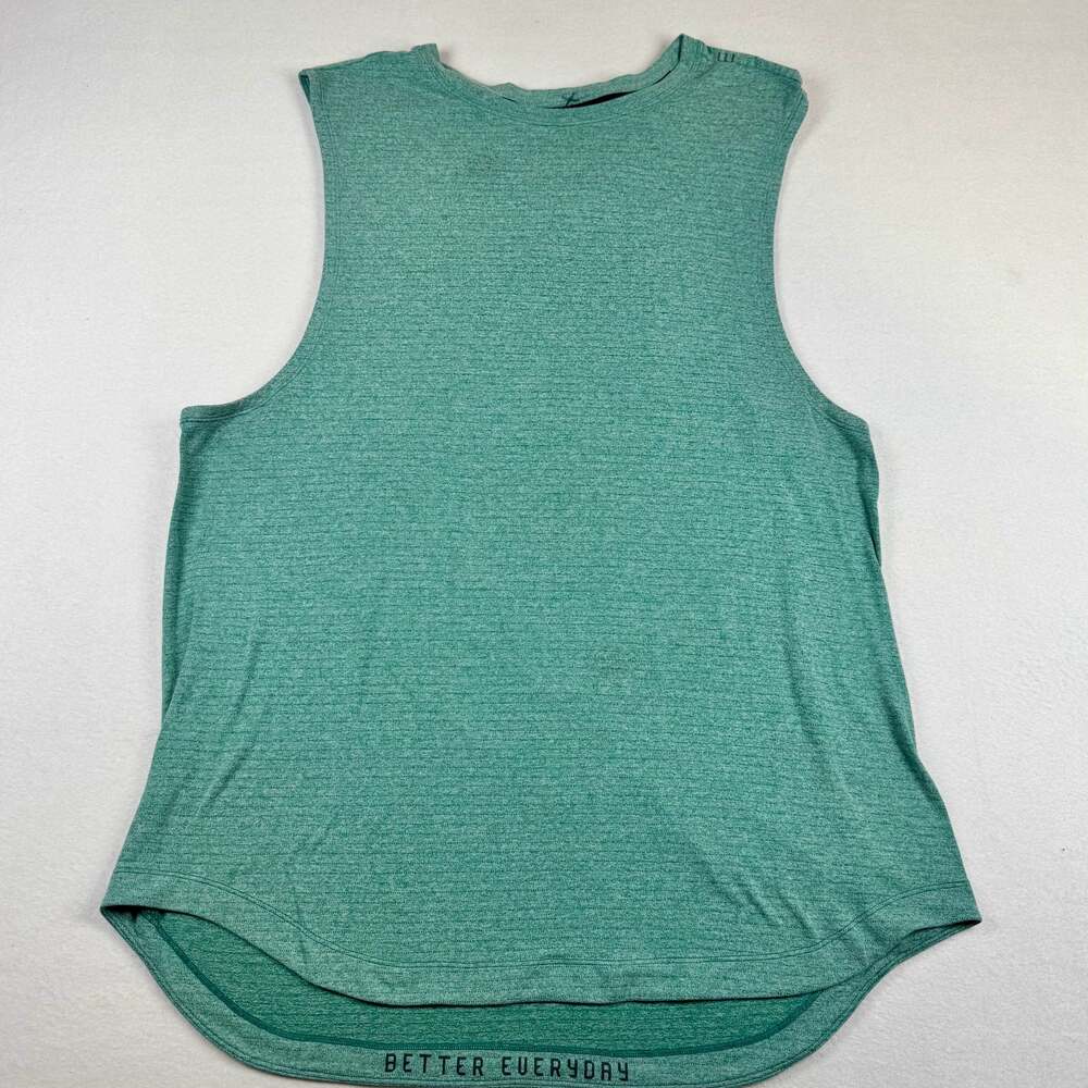 Lululemon Train to Be Tank Top Rain Stripe Green